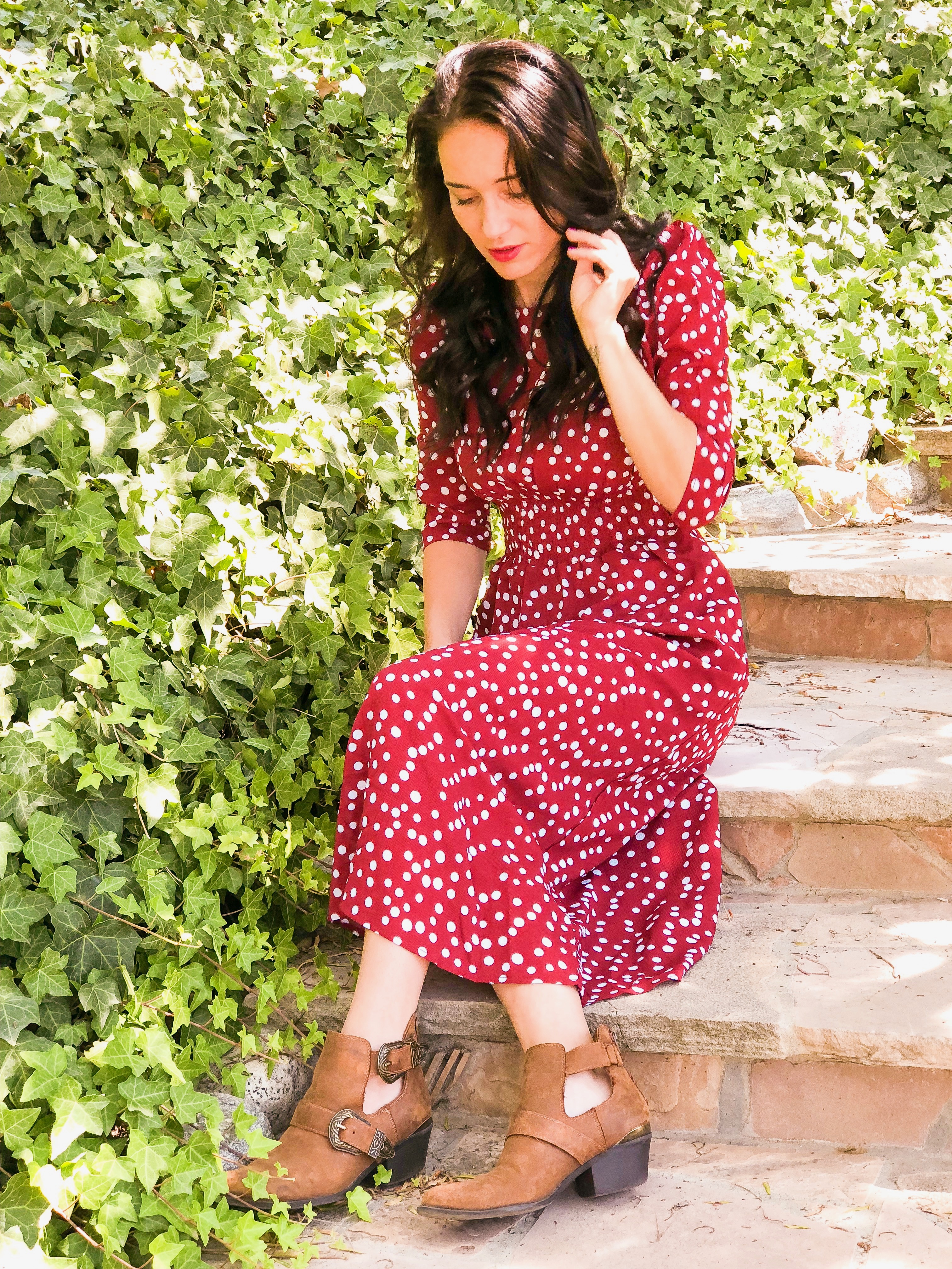 polka dot dress