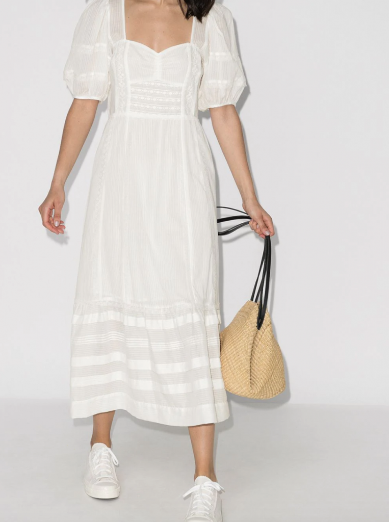 prairie white dress