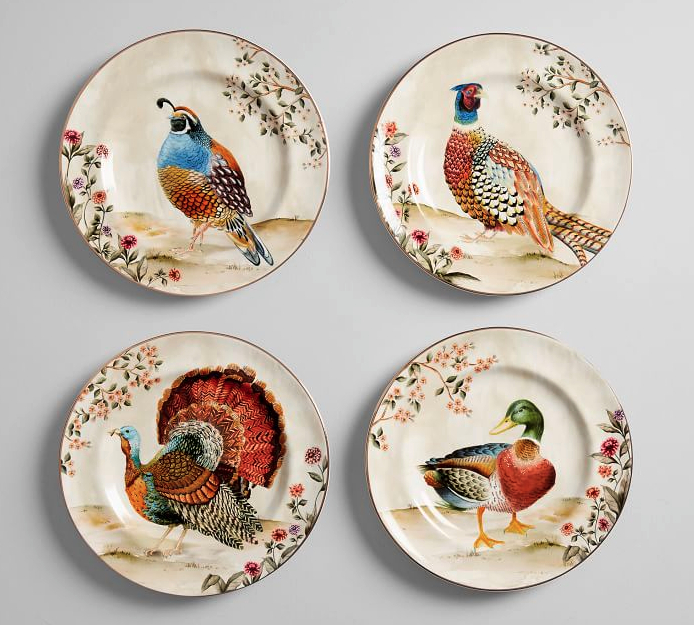 bird dinnerware