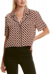 patterned blouse