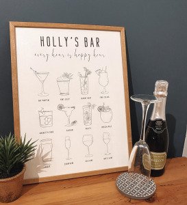 bar cart decor