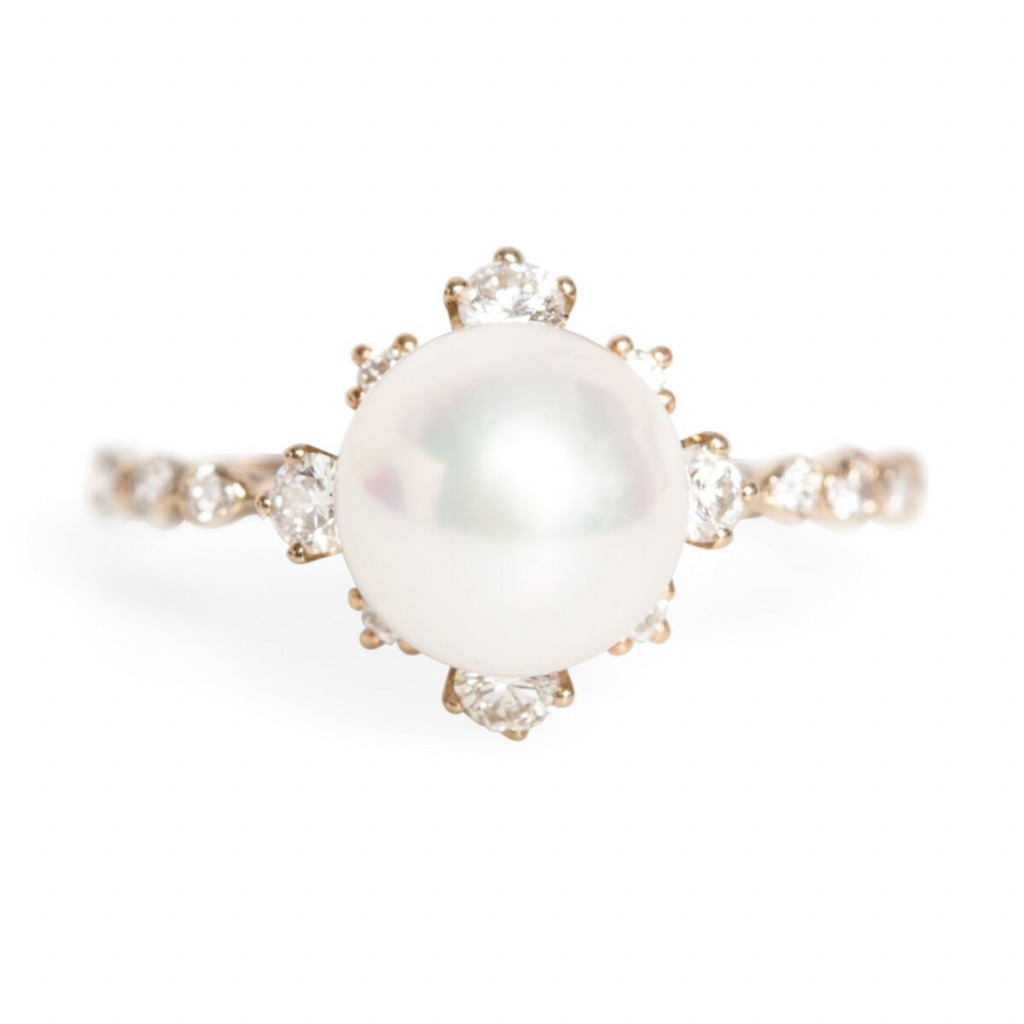 winter pearl ring
