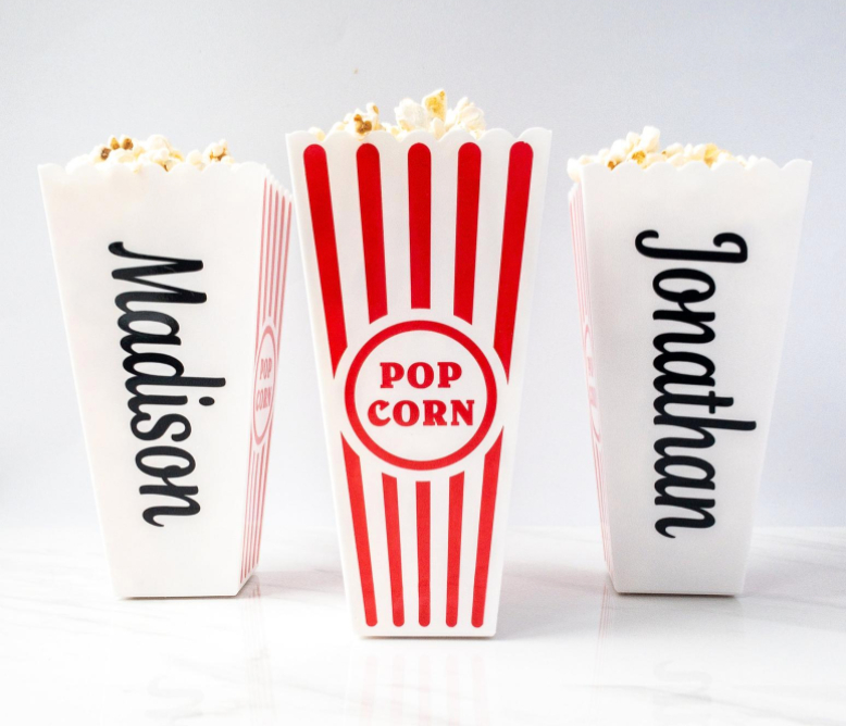 Personalized Popcorn Containers