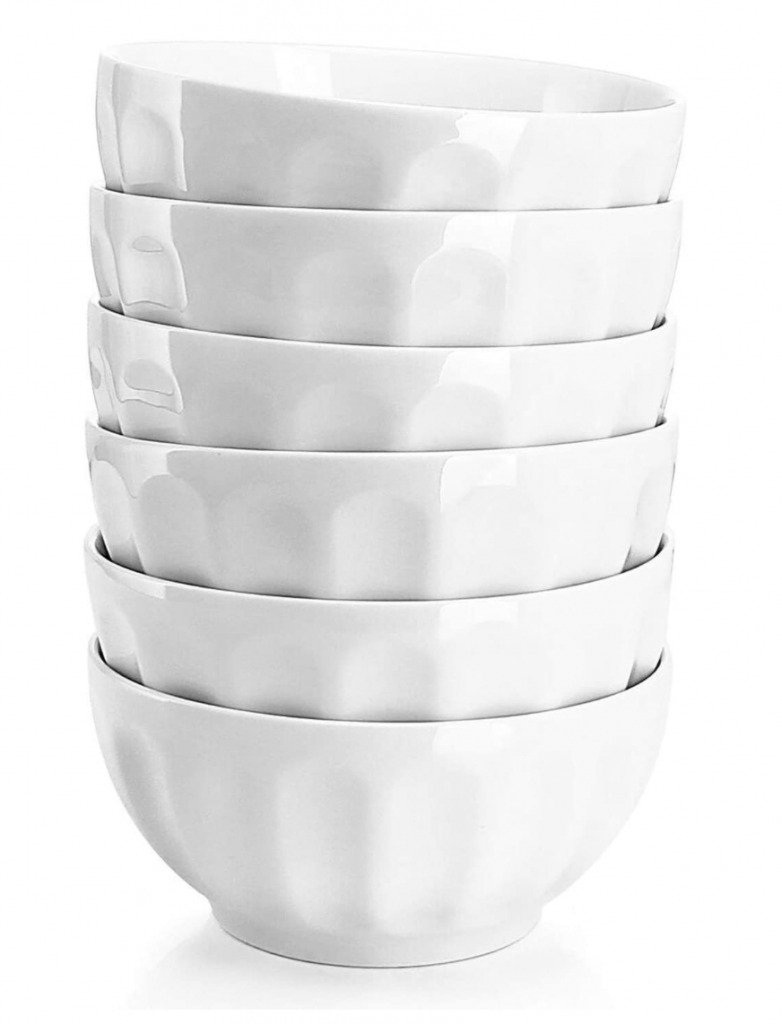 fluted white bowls