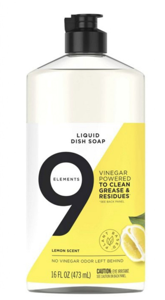 9 elements dish soap