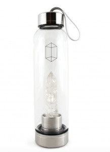 crystal quartz water bottle