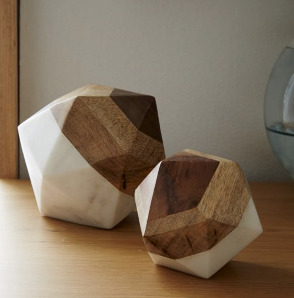 WOOD AND marble objects