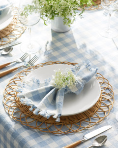 Serena and Lily Rattan Placemat