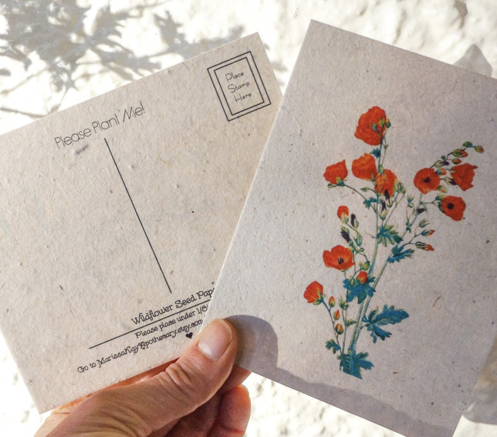 postcards that you can plant