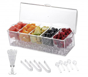 Chilled Condiment Server with Ice Tray