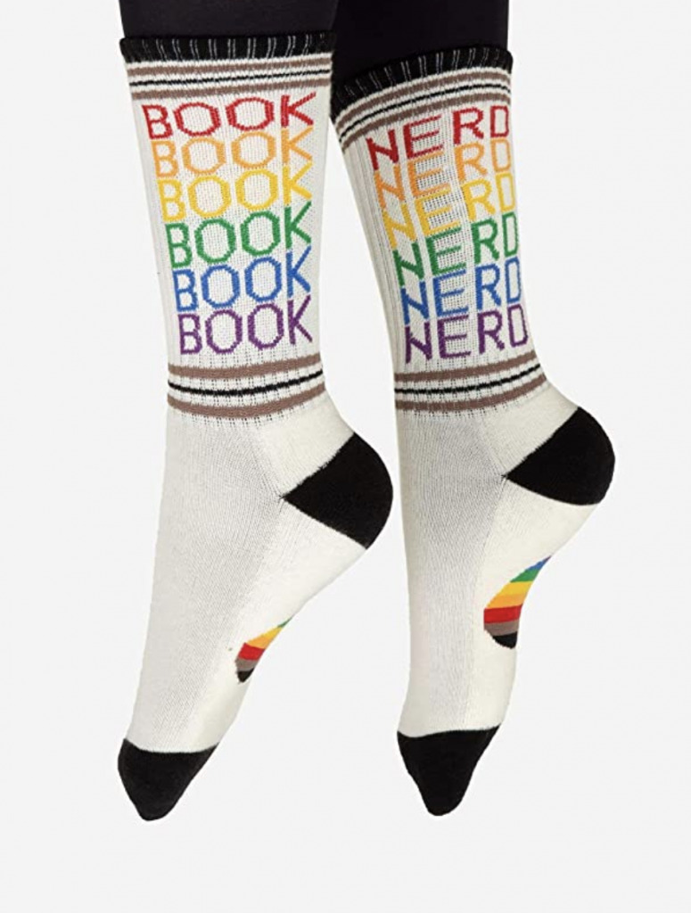 book nerd socks