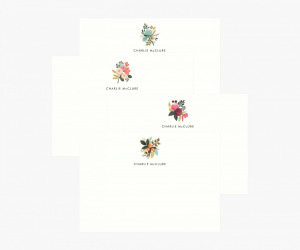 floral stationery
