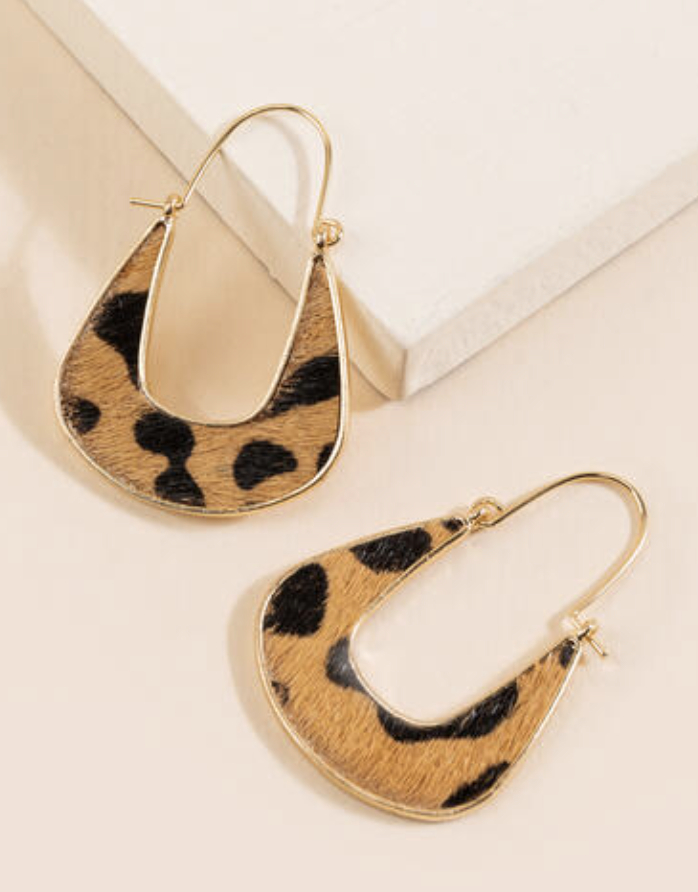 cheetah earrings