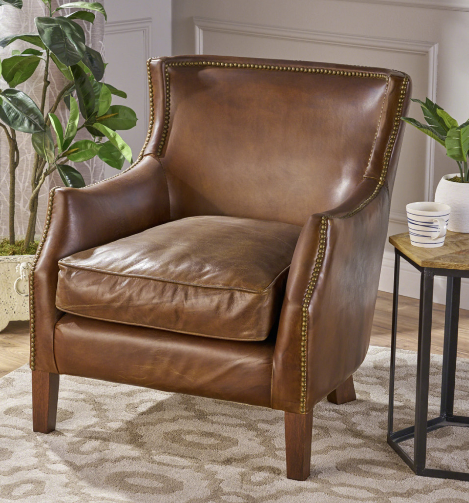 leather armchair