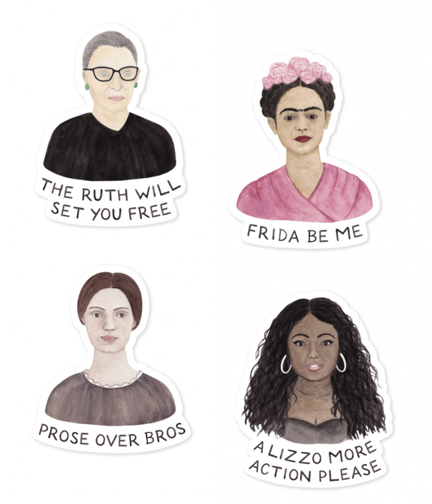 women empowerment stickers