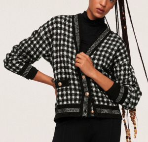 check houndstooth sweater