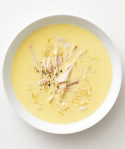 lemon with chicken soup
