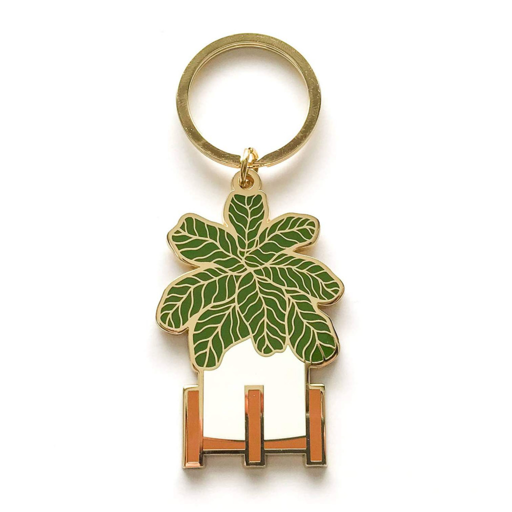 leaf keychain