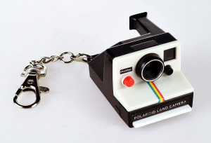 polaroid camera keychain