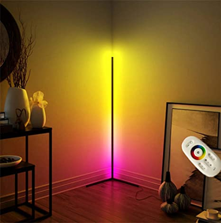 color-changing corner floor lamp