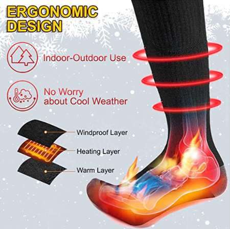 q-claw heated socks