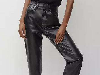 AGOLDE 90s Fitted Recycled Leather Pants