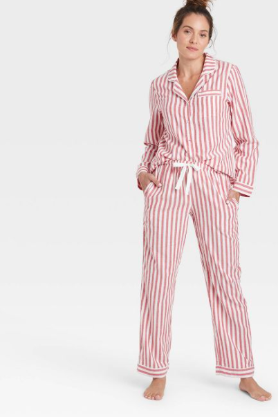 Cozy Plaid Flannel Pajama Set
