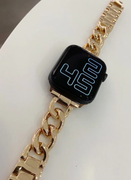 iWatchLove gold chain apple watch band