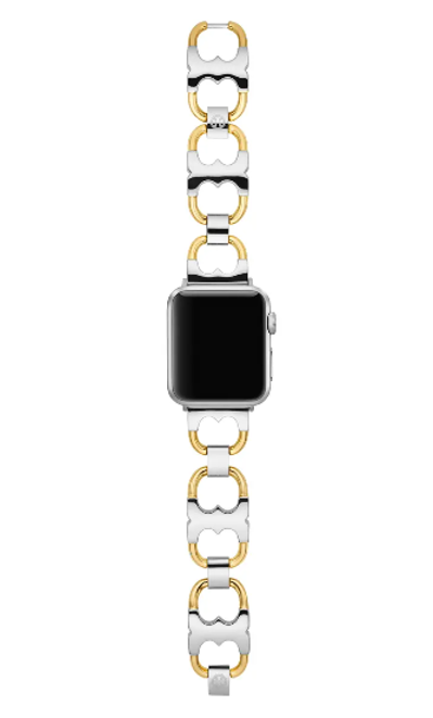 tory burch double-t link apple watch band