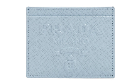 Prada Logo Embossed Cardholder