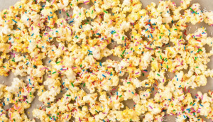 birthday cake popcorn 