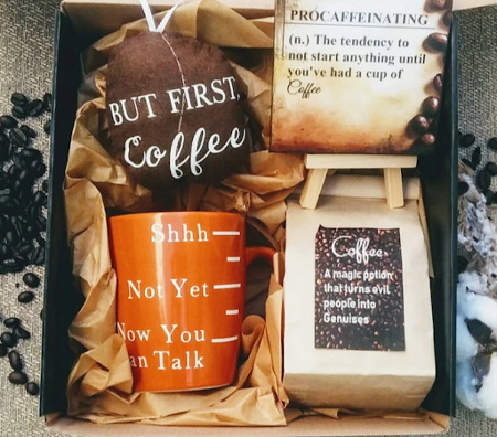 coffee lover college care package