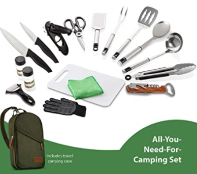 CAMP KITCHEN On-The-Go Cooking Utensils