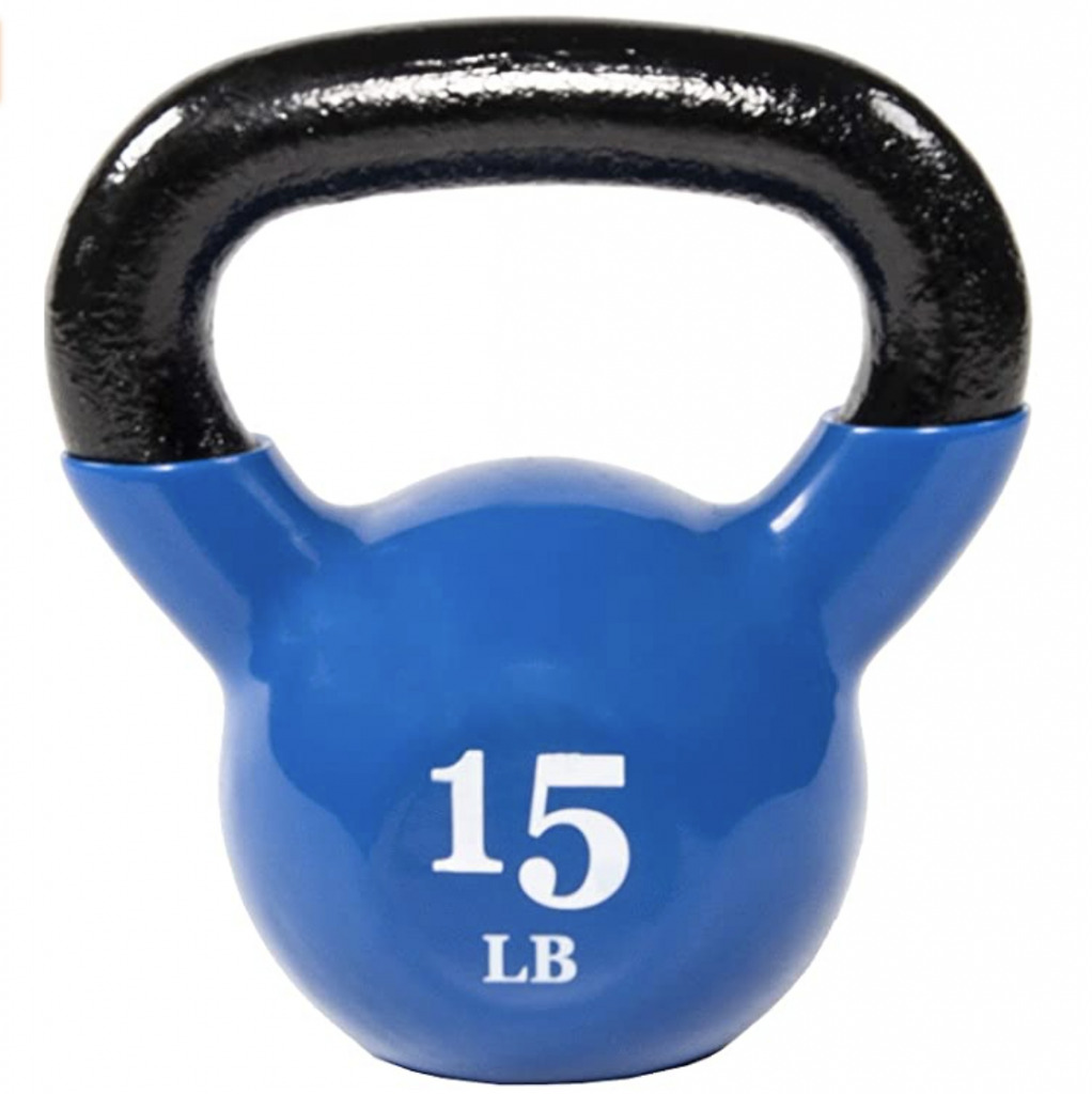 Everyday Essential All-Purpose Color Vinyl Coated Kettlebell
