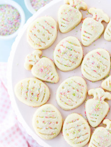 easter shortbread cut out cookies