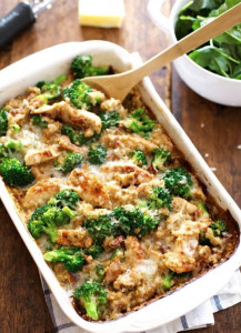 chicken quinoa and broccoli casserole