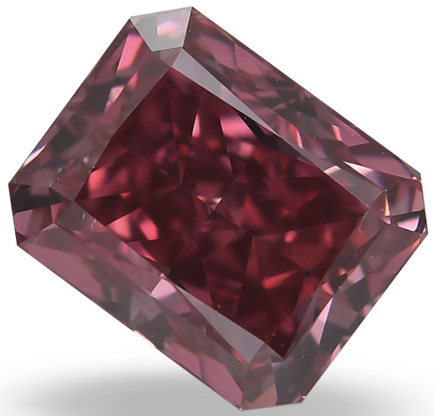 Leibish Red Radiant Diamond