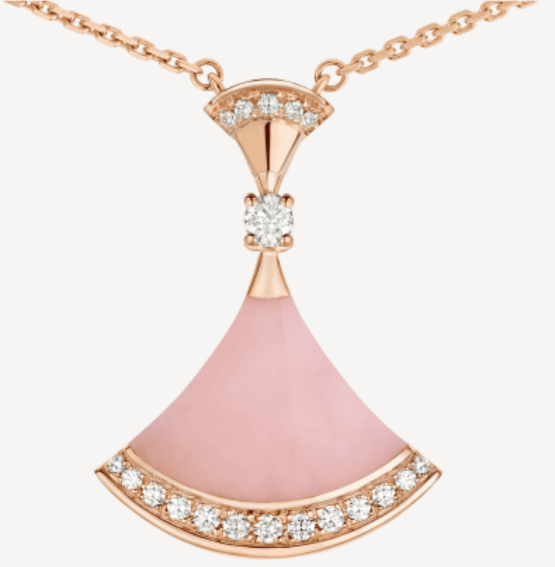 Bvlgari Pink Opal and Pavé Diamond 