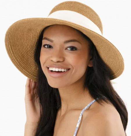 wide bow sun hat