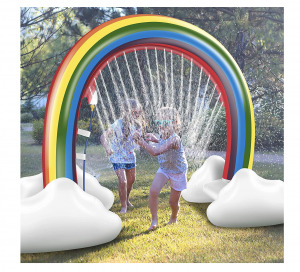 inflatable rainbow sprinkler