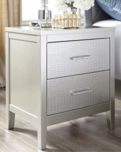 Signature Design by Ashley Olivet Silver Nightstand