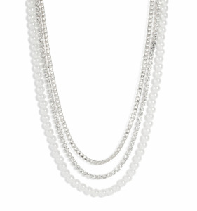 Multistrand Imitation Pearl Necklace