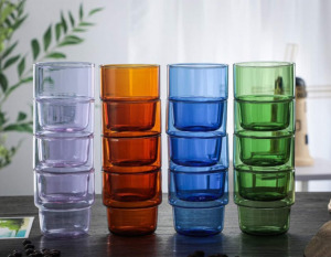Handmade Colorful Coffee Glasses Set