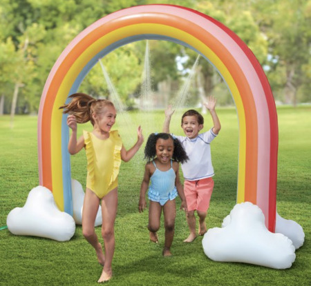 inflatable rainbow arch sprinkler