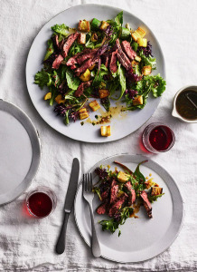 summer vegetable steak salad 