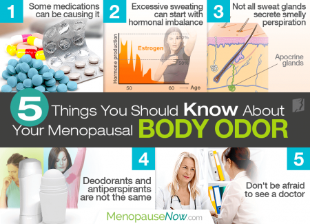 post menopause body odor what to do